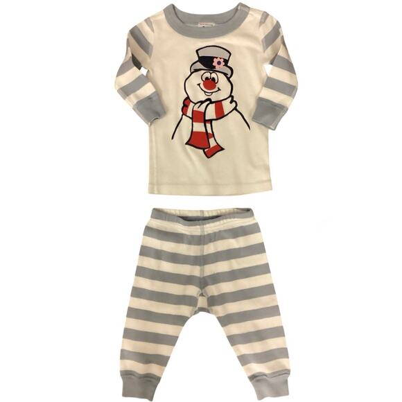 Hanna Andersson Frosty the Snowman 2pc Pajama Set Size 3-6mo - Picture 1 of 2